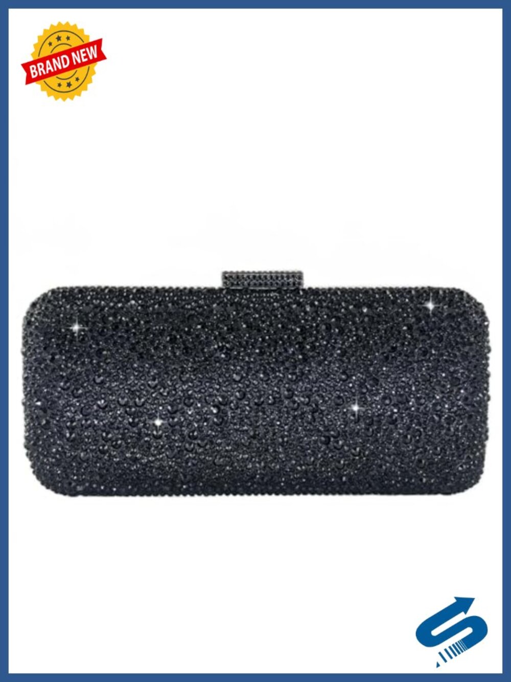 Crystal Rhinestone Evening Clutch Mini Sparkly Handbag for Weddings